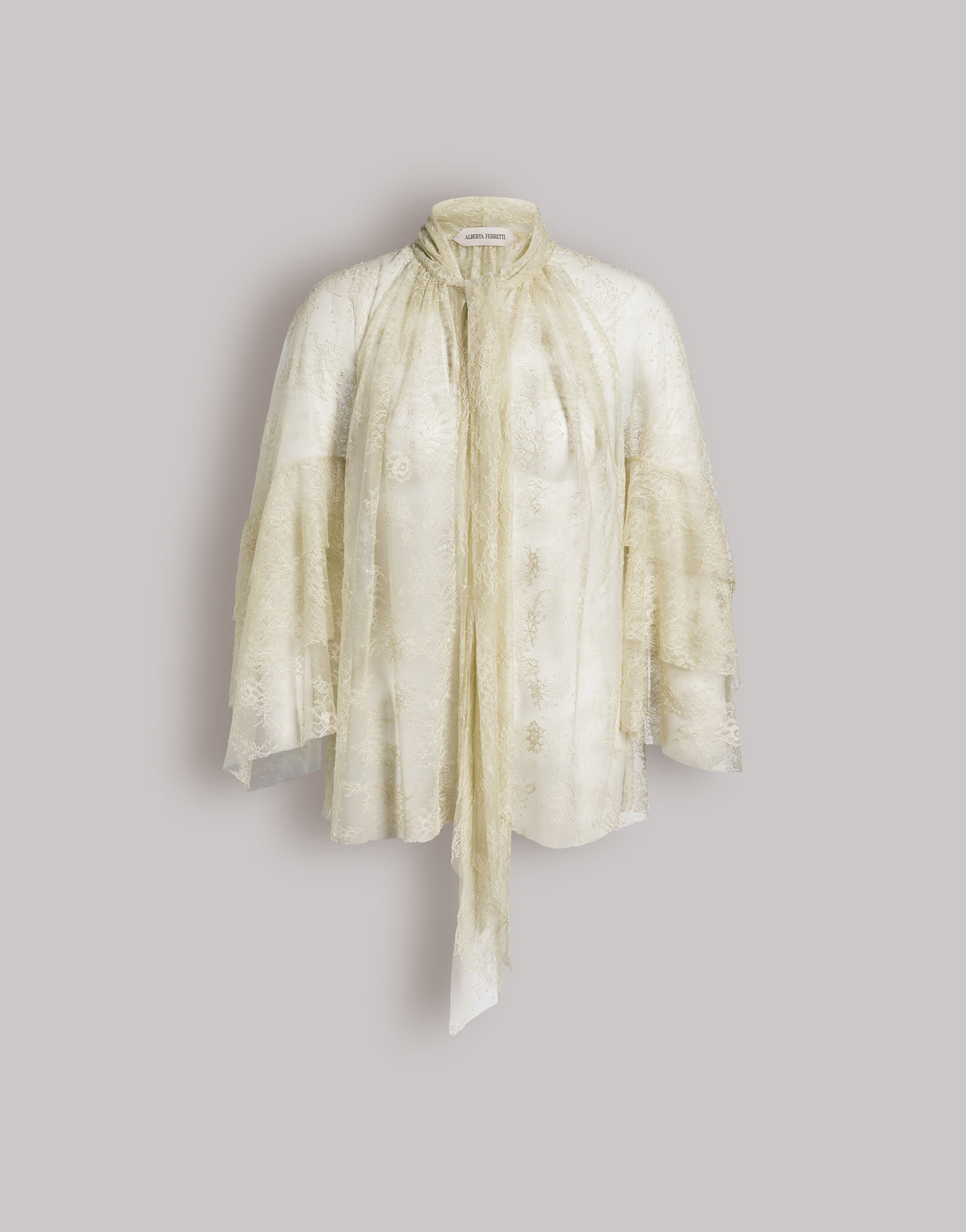 Blouse in lace Green Alberta Ferretti Boutique Online 1