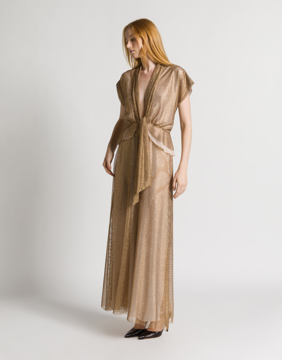 Top in rete strass Oro Alberta Ferretti Boutique Online 2