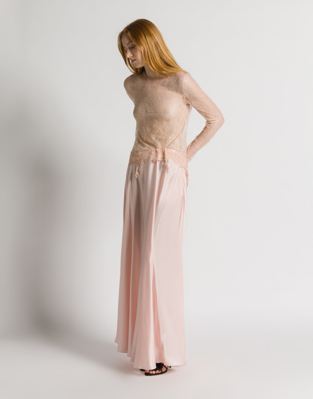 Langärmliges Spitzentop Pink Alberta Ferretti Boutique Online 2