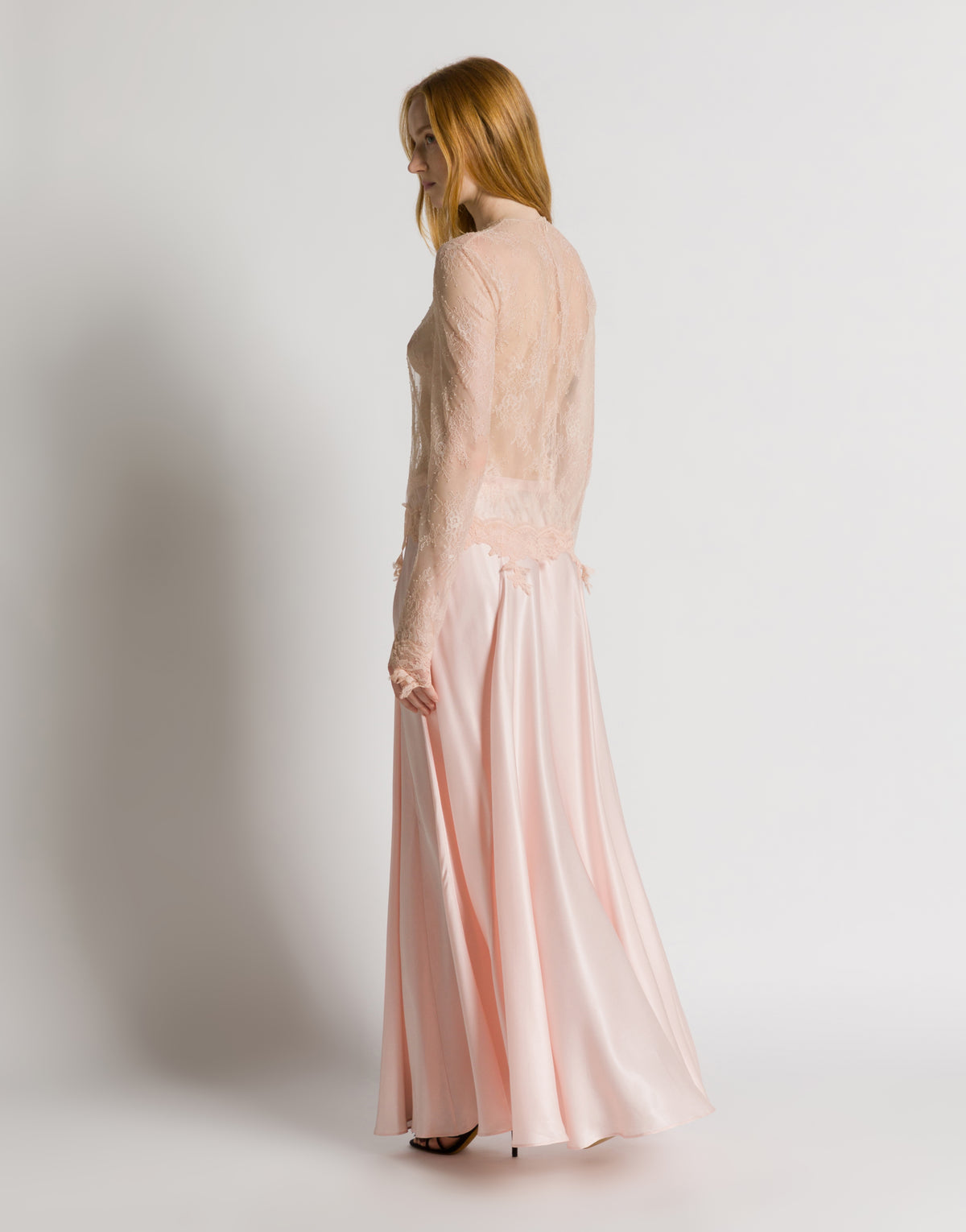 Langärmliges Spitzentop Pink Alberta Ferretti Boutique Online 3