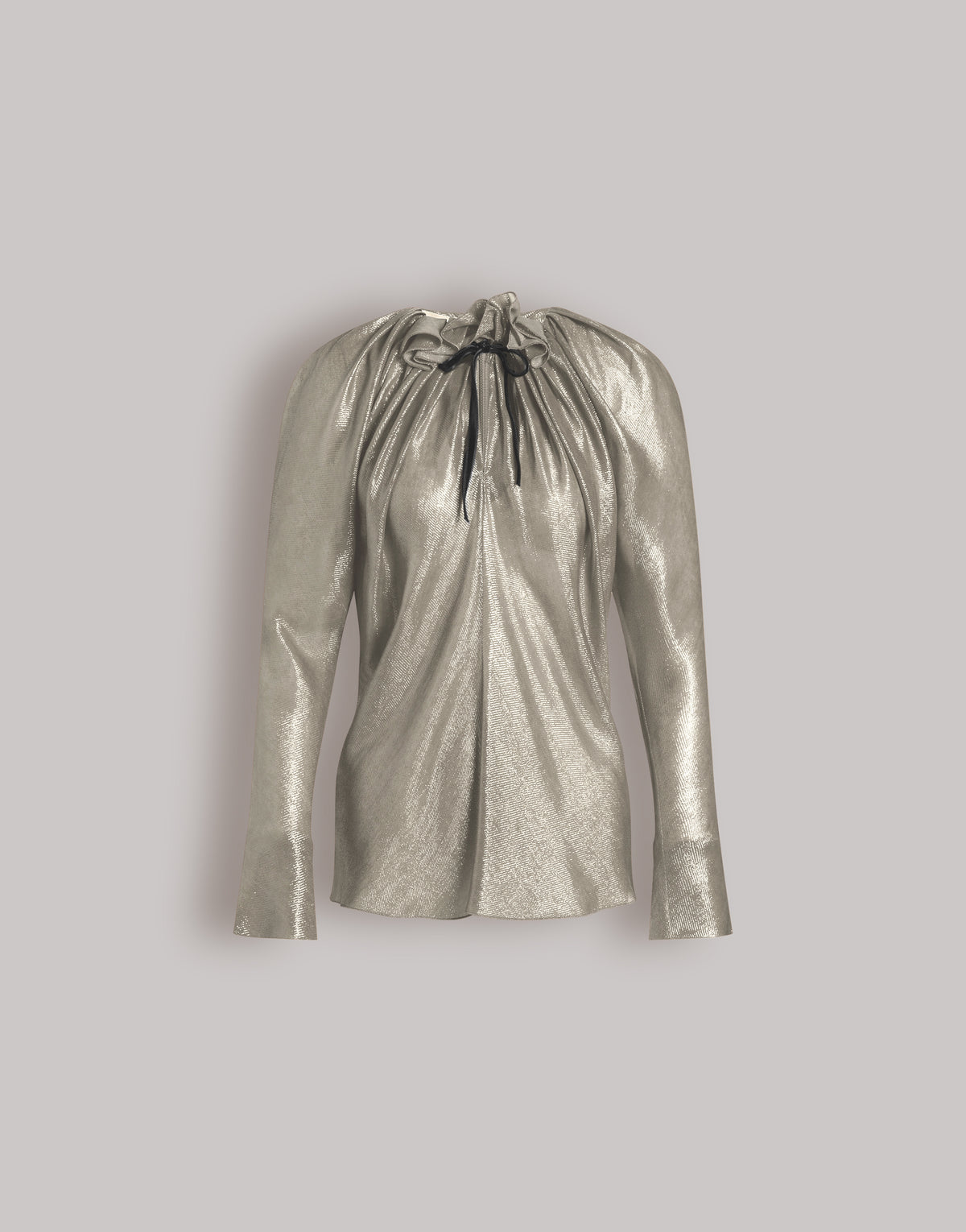 Blusa in viscosa lurex Argento Alberta Ferretti Boutique Online 1