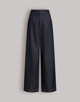 Jeans ampi in denim scuro