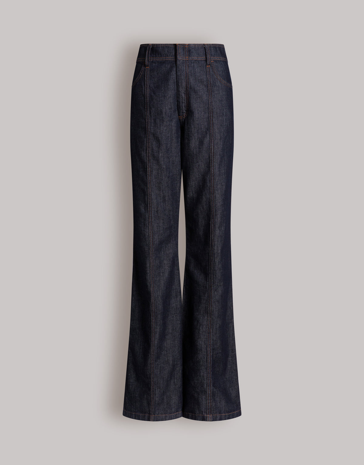 Gerade Jeans aus dunklem Denim Blau Alberta Ferretti Boutique Online 1