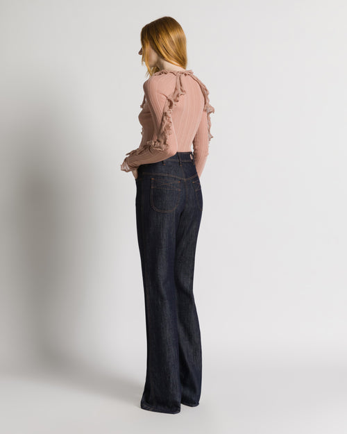 Gerade Jeans aus dunklem Denim 