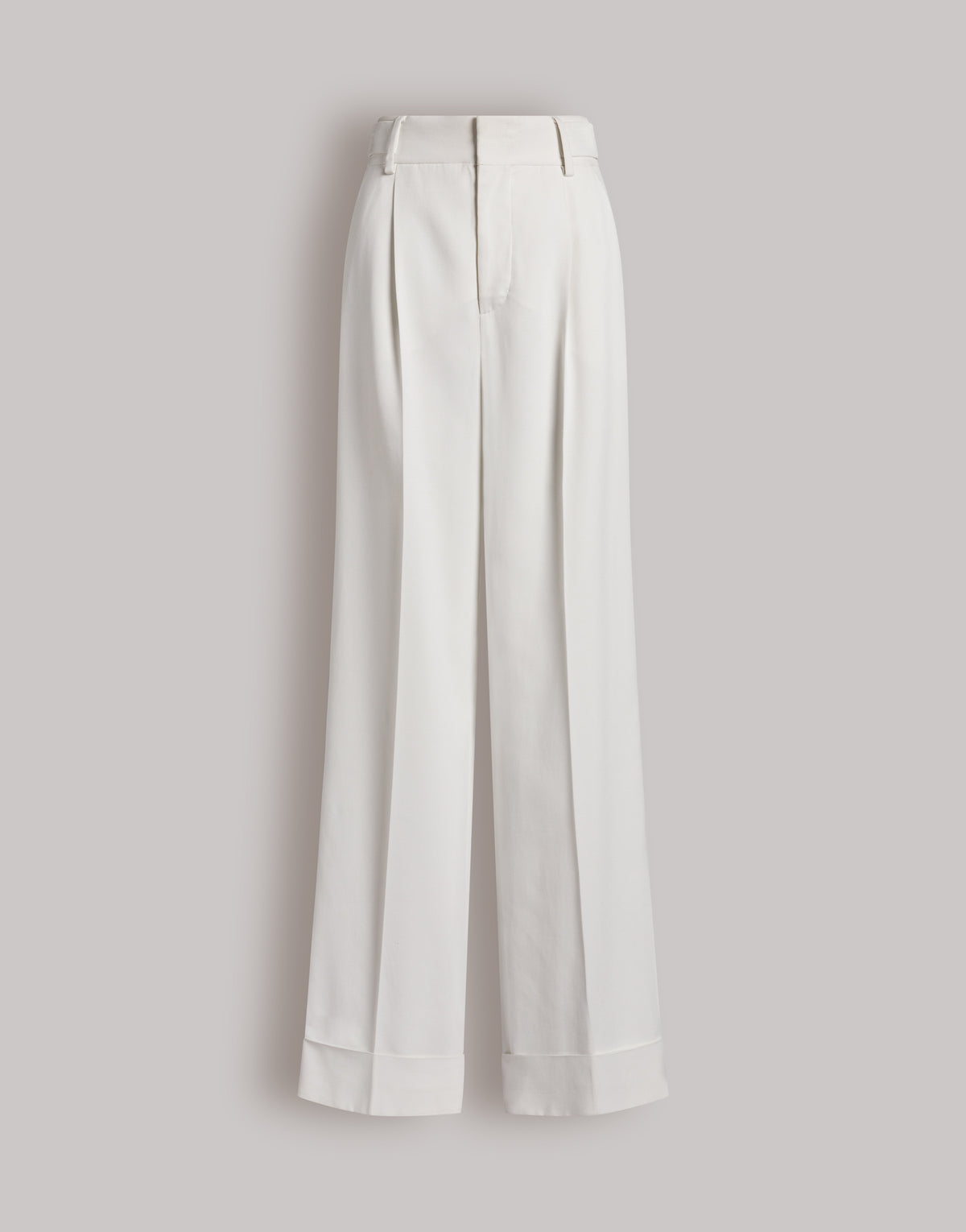 Pantalone palazzo in cady stretch Bianco Alberta Ferretti Boutique Online 1